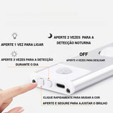 SENSOR DE MOVIMENTO COM LUZES LED PARA COZINHA 30/40/60CM